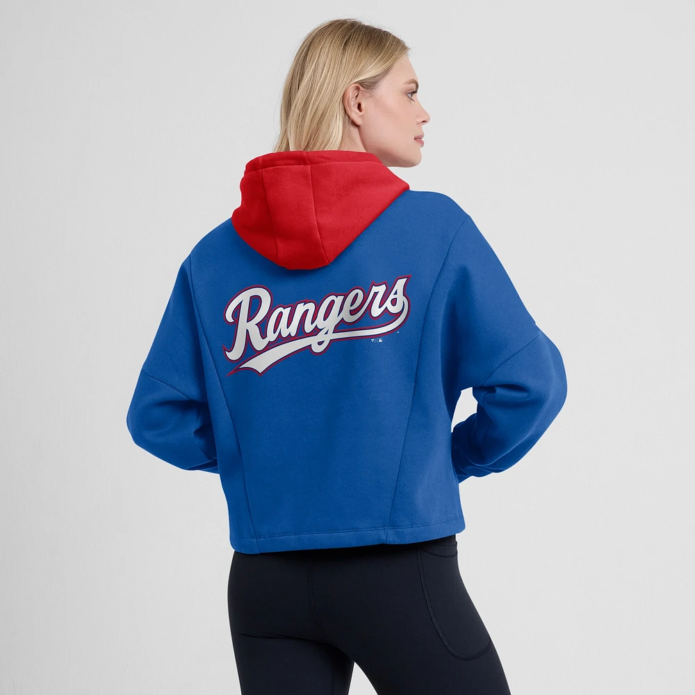Sweat à capuche surdimensionné pour femmes Fanatics Royal Texas Rangers Legacy Favorite Spectator