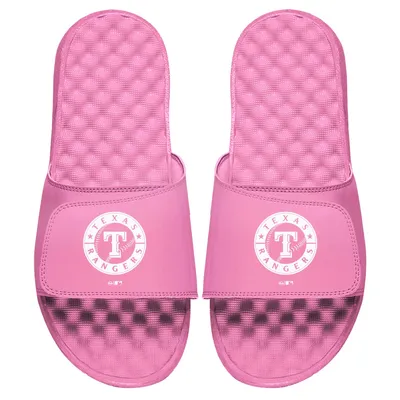 Texas Rangers ISlide Women's Primary Logo Slide Sandals - Pink