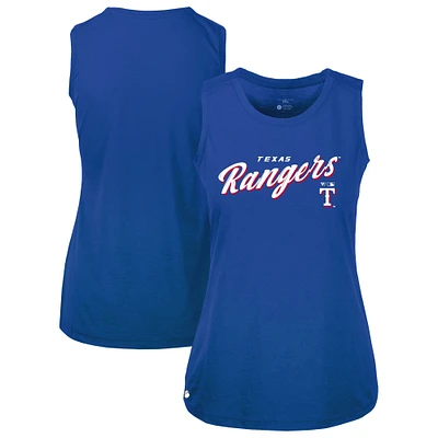 Women's Levelwear Royal Texas Rangers Accolade Macy Prospect Tank Top