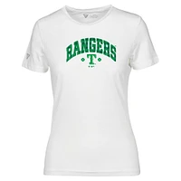 T-shirt à carreaux Maddox pour la Saint-Patrick des Texas Rangers femme Levelwear blanc
