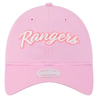 Women's New Era Pink Texas Rangers Mother's Day 9TWENTY Adjustable Hat