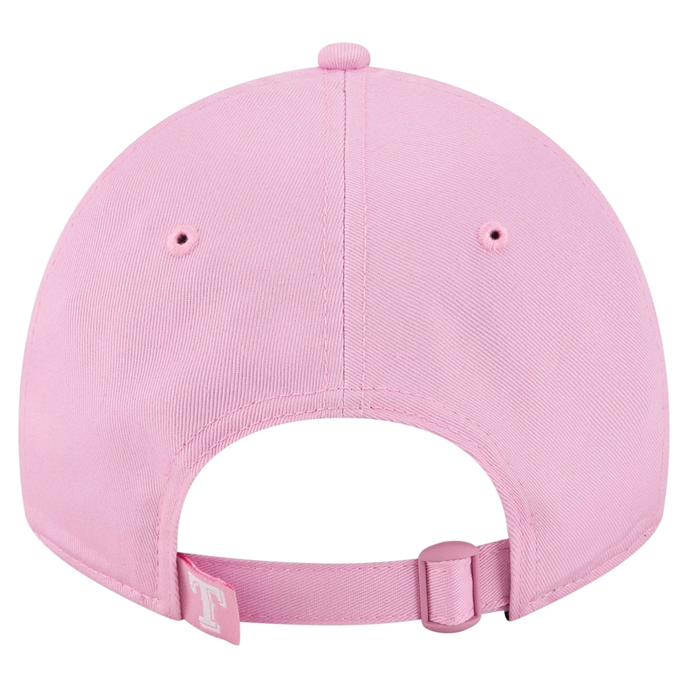 Women's New Era Pink Texas Rangers Mother's Day 9TWENTY Adjustable Hat