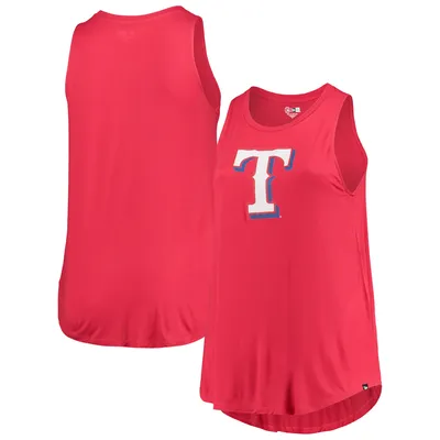 Texas Rangers New Era Women's Plus Team Tank Top - Red