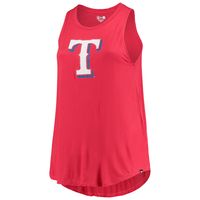 Women's New Era Red Texas Rangers Plus Team Tank Top