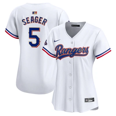 Maillot de joueur Nike Corey Seager blanc Texas Rangers 2024 Gold Collection Limited pour femme