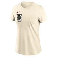 Women's Nike  Cream Texas Rangers City Connect Fuse Name & Number T-Shirt