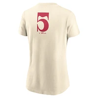 Women's Nike  Cream Texas Rangers City Connect Fuse Name & Number T-Shirt