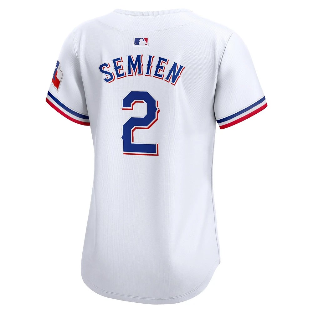 Women's Nike Marcus Semien White Texas Rangers Home Limited Player Jersey