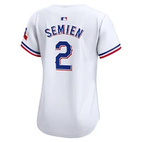 Maillot de joueur Nike Marcus Semien blanc Texas Rangers Home Limited pour femme