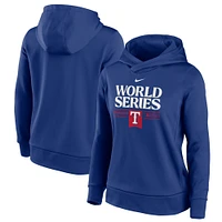 Sweat à capuche Nike Royal Texas Rangers 2023 World Series Authentic Collection pour femme