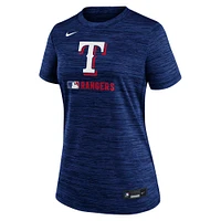 Women's Nike  Royal Texas Rangers Authentic Collection Velocity Performance T-Shirt