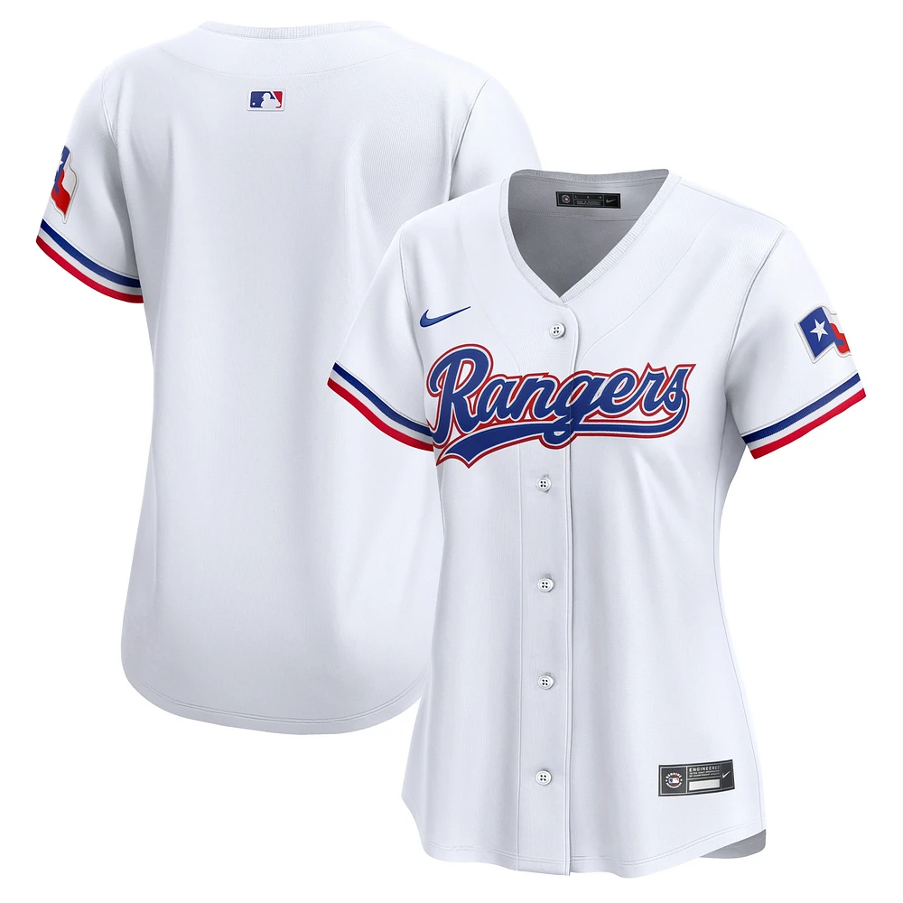 Maillot Nike Texas Rangers Home Limited pour femme, blanc