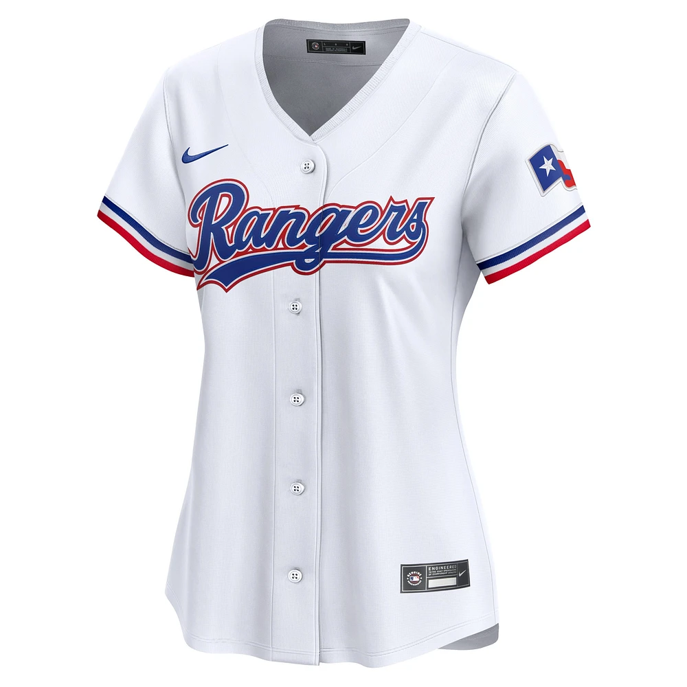 Maillot Nike Texas Rangers Home Limited pour femme, blanc