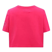 T-shirt court Pro Standard Pink Texas Rangers Triple Boxy pour femmes