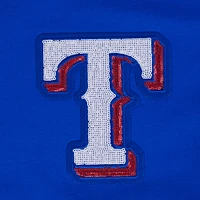 Women's Pro Standard  Royal Texas Rangers Game Day Classics Baby Doll Cropped T-Shirt