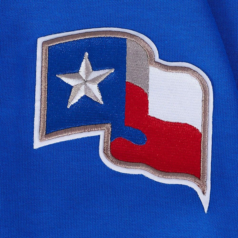 Women's Pro Standard  Royal Texas Rangers Game Day Classics Crewneck Pullover Sweatshirt
