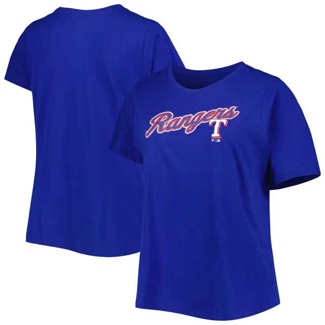 Texas Rangers Fanatics Branded Women's City Pride V-Neck T-Shirt - White