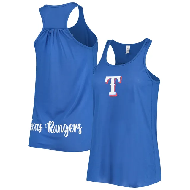 Soft As A Grape Women's Royal Chicago Cubs Tri-Blend Tank Top