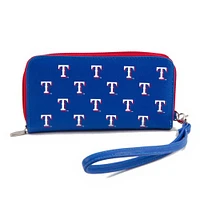 Women's Texas Rangers Zip-Around Wristlet Wallet