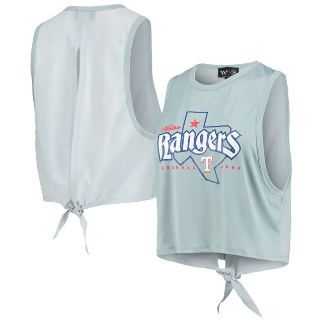 Texas Rangers Soft as a Grape Women's Plus Size High Neck Tri