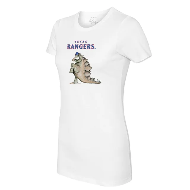 Tiny Turnip Texas Rangers Women's White Bronto T-Shirt