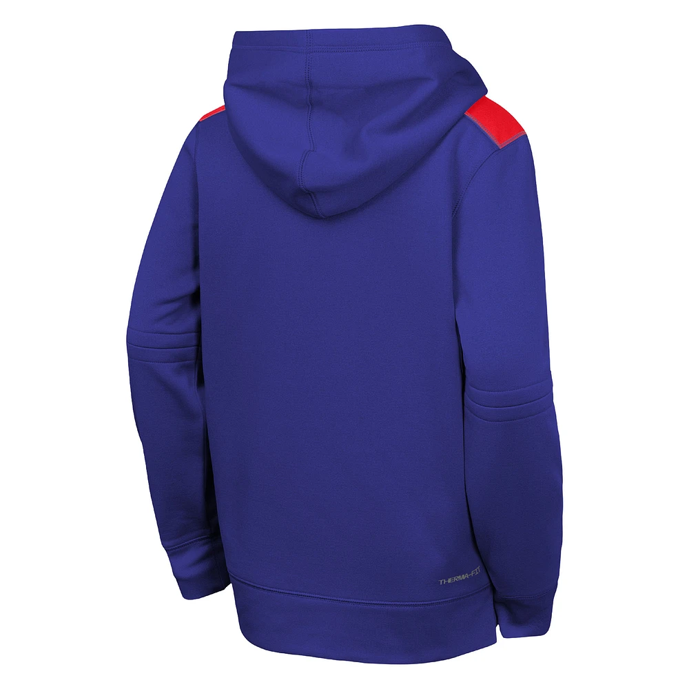 Sweat à capuche Nike Royal Texas Rangers Authentic Collection Performance pour jeunes