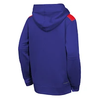 Sweat à capuche Nike Royal Texas Rangers Authentic Collection Performance pour jeunes