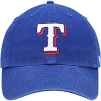 Youth '47 Royal Texas Rangers Team Logo Clean Up Adjustable Hat