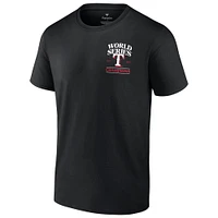 T-shirt noir pour jeunes champions de la série mondiale 2023 des Texas Rangers