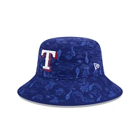 Youth New Era  Royal Texas Rangers 2025 Spring Training All Over Print Bucket Hat