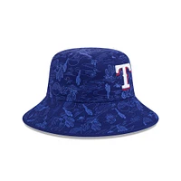 Youth New Era  Royal Texas Rangers 2025 Spring Training All Over Print Bucket Hat