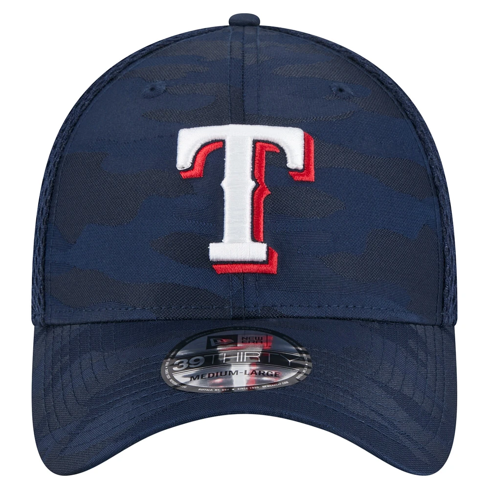 Youth New Era Royal Texas Rangers Camo 39THIRTY Flex Hat