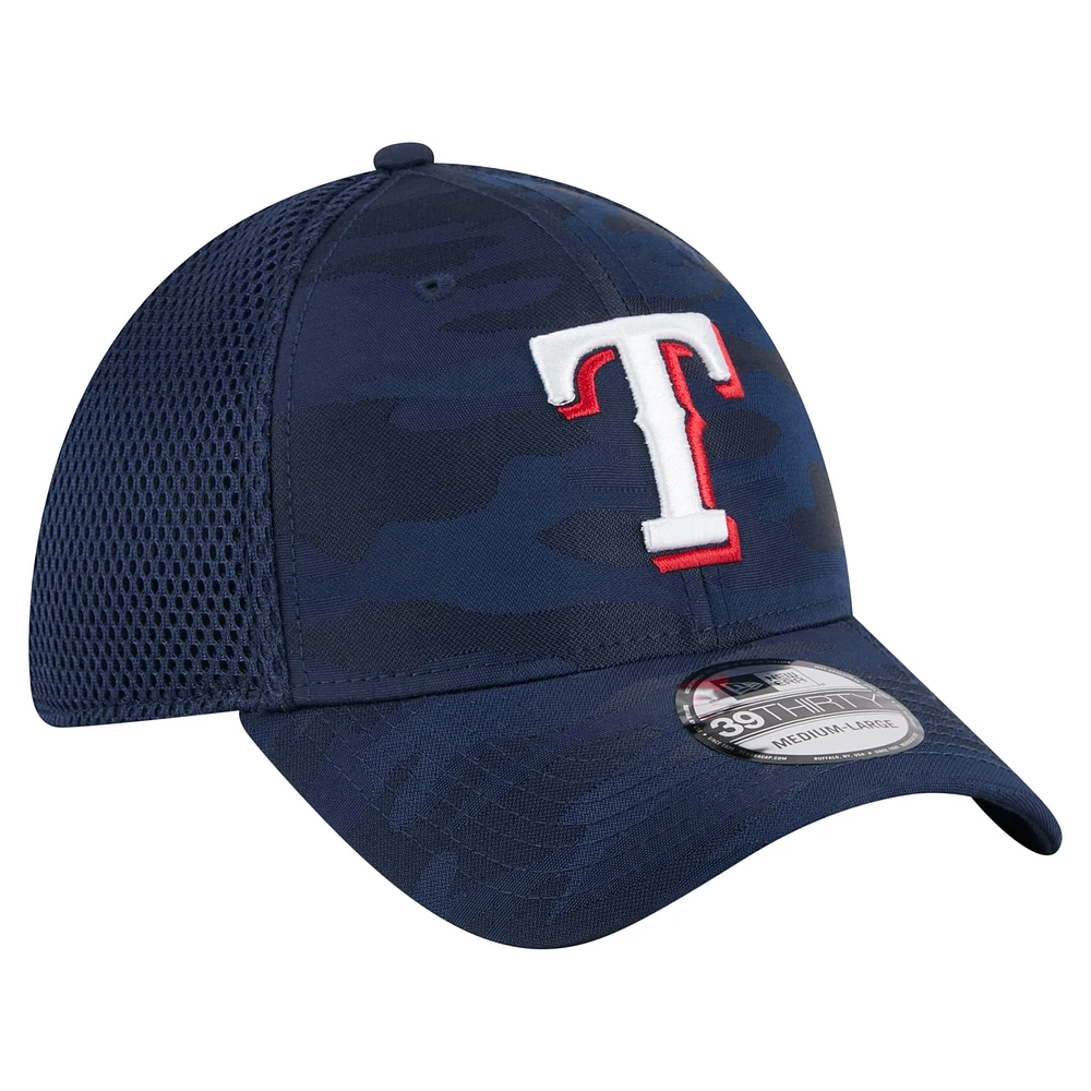 Youth New Era Royal Texas Rangers Camo 39THIRTY Flex Hat