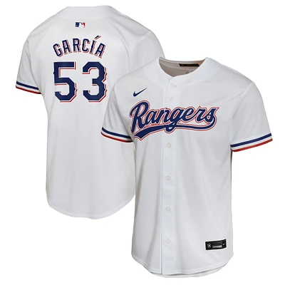 Youth Nike Adolis Garcia White Texas Rangers Home Game Player Jersey