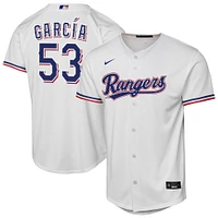 Youth Nike Adolis Garcia White Texas Rangers Home Replica Player Jersey