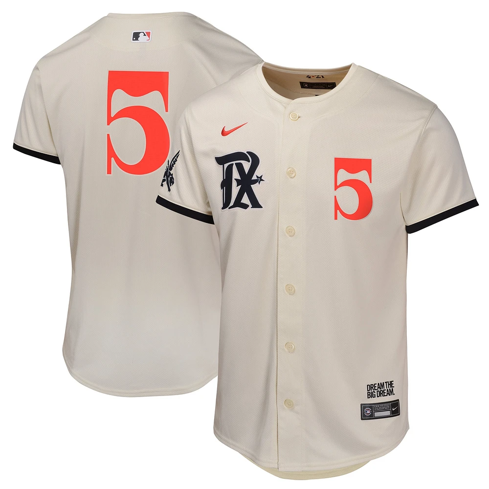 Youth Nike Corey Seager Natural Texas Rangers City Connect Limited Player Jersey