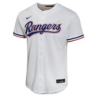 Maillot de joueur match à domicile Nike Corey Seager blanc des Texas Rangers pour jeunes