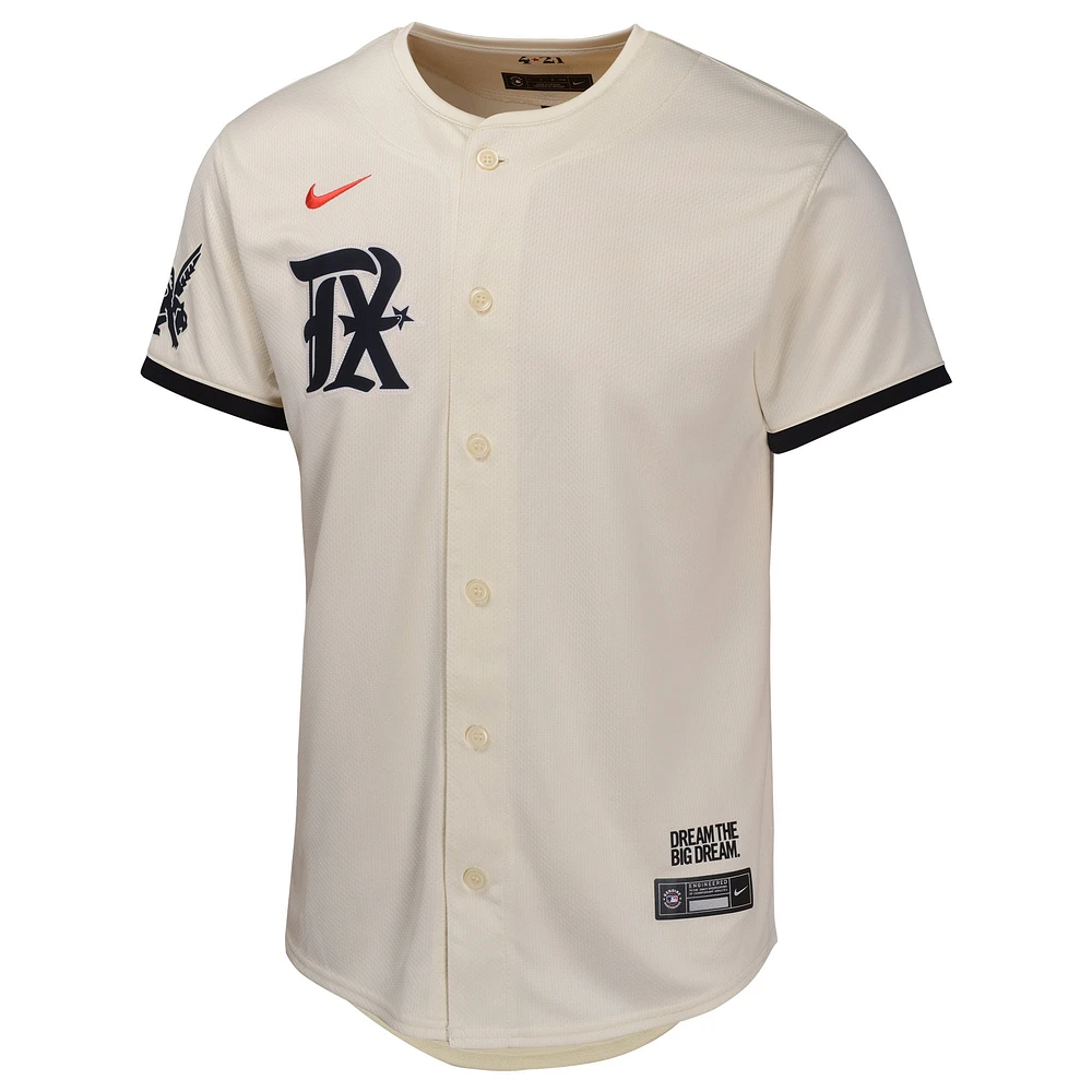 Youth Nike  Natural Texas Rangers City Connect Limited Jersey