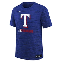 Youth Nike Royal Texas Rangers Authentic Collection Velocity Performance T-Shirt