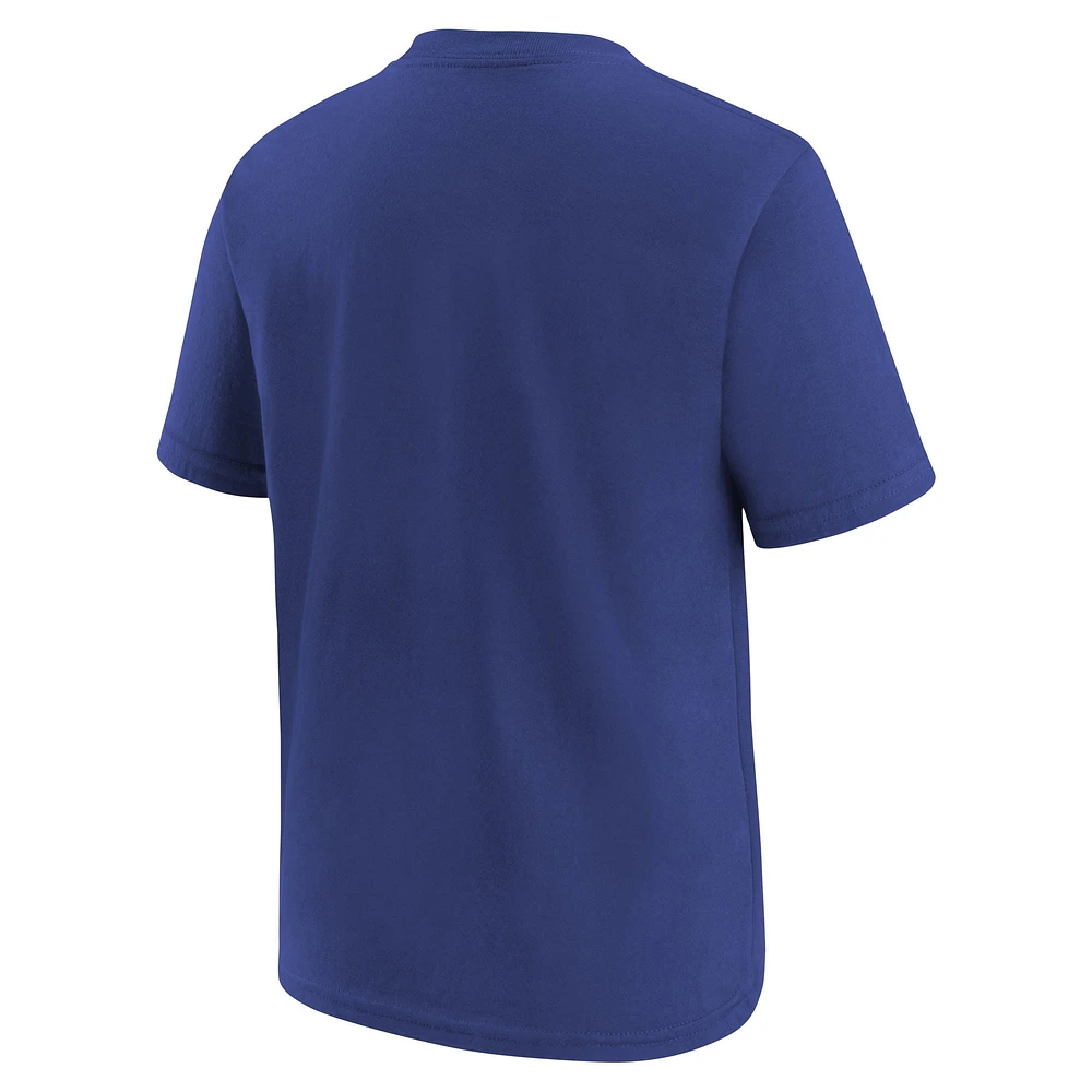 Youth Nike Royal Texas Rangers Cooperstown Collection Team Logo T-Shirt