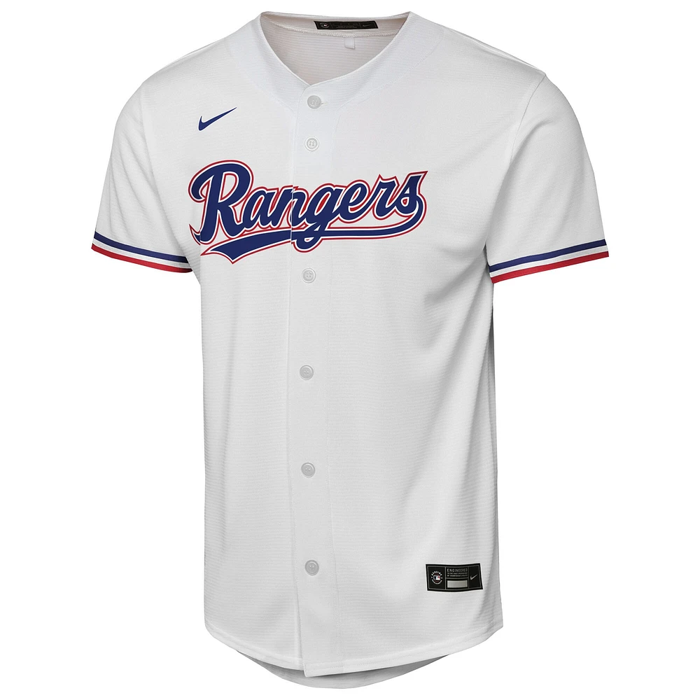 Maillot Nike blanc pour enfant Texas Rangers Domicile Réplique 2.0