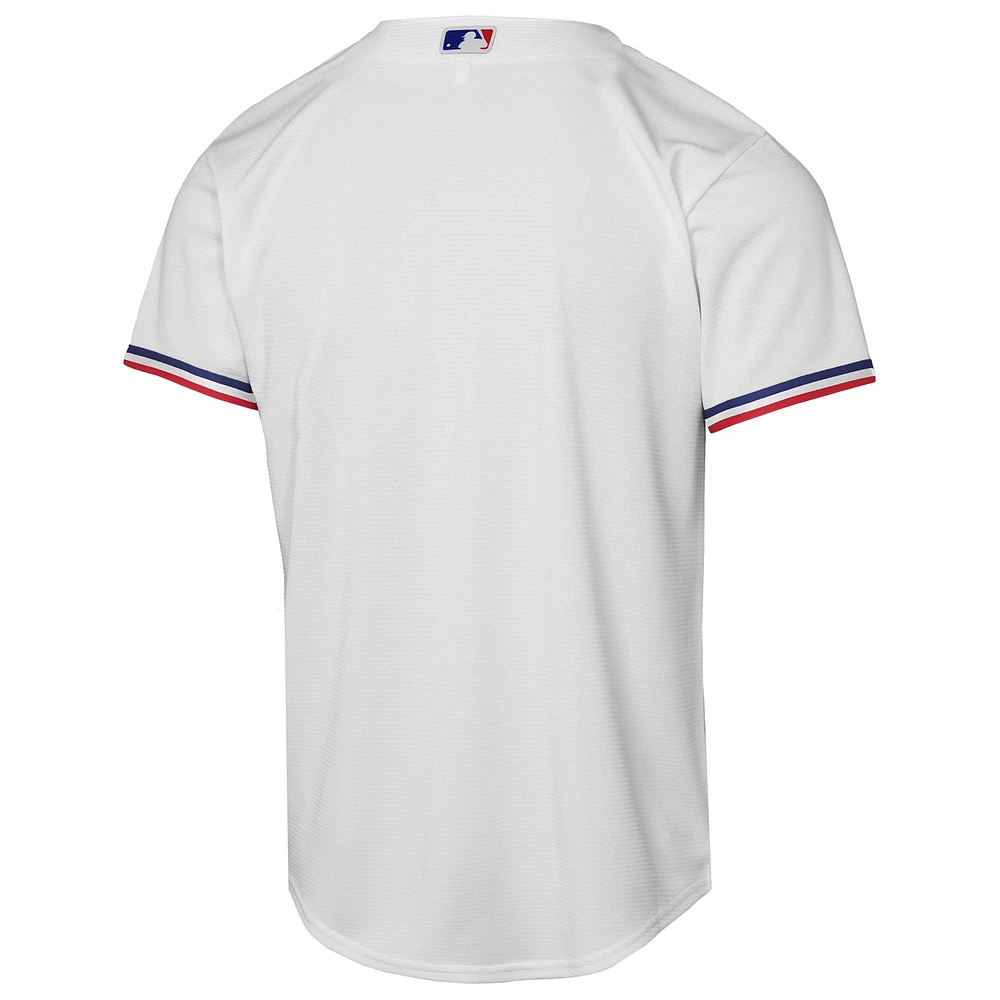 Maillot Nike blanc pour enfant Texas Rangers Domicile Réplique 2.0