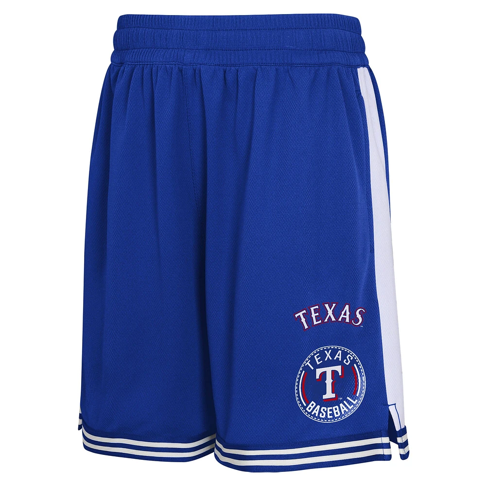 Short de joueur champ intérieur pour jeunes Royal Texas Rangers