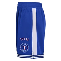 Short de joueur champ intérieur pour jeunes Royal Texas Rangers