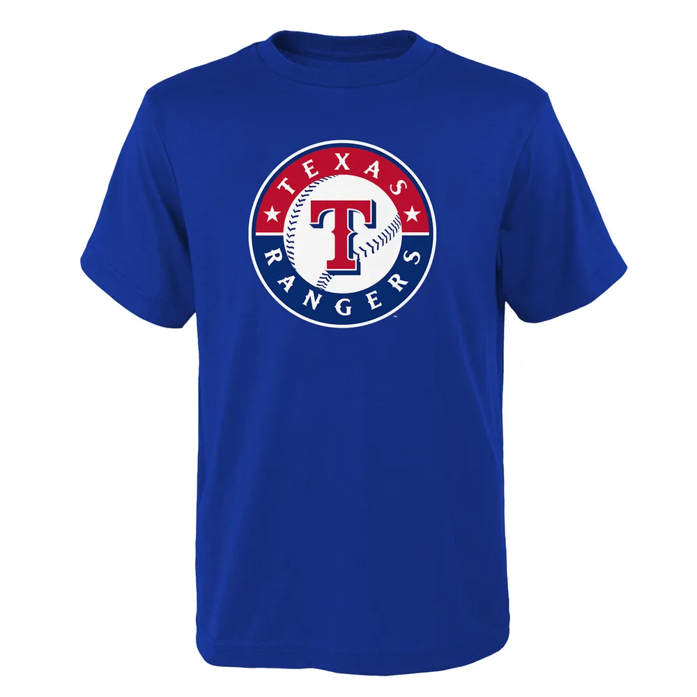 T-shirt de l'équipe principale du logo Royal Texas Rangers pour jeune