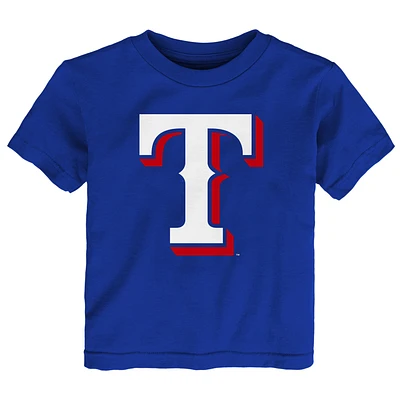 T-shirt de l'équipe principale du logo Royal Texas Rangers pour jeune