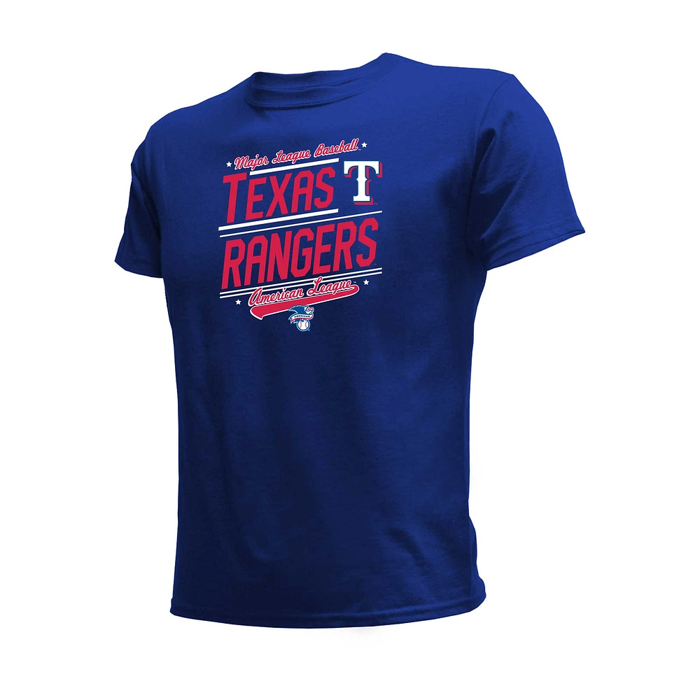 Youth Stitches Royal/White Texas Rangers Combo T-Shirt Set