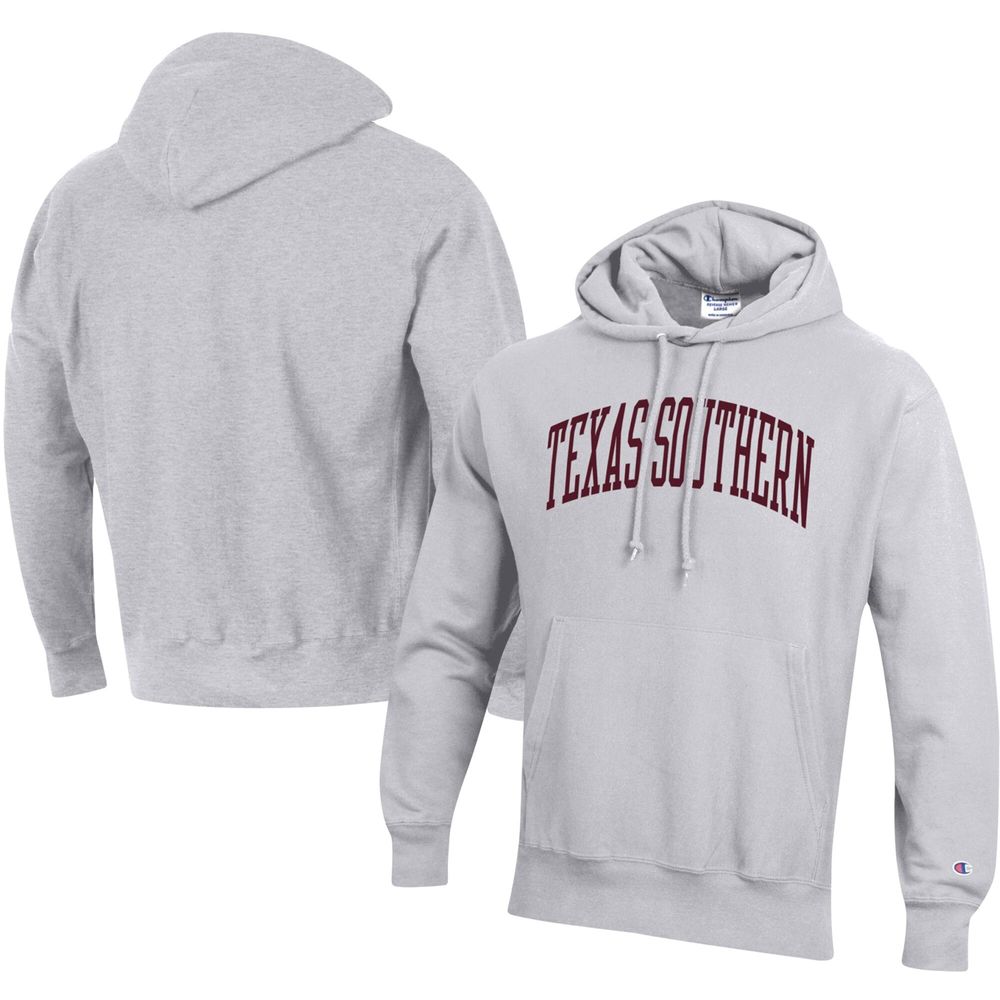 Men's Champion Gray Texas Southern Tigers Tall Arch Pullover Hoodie