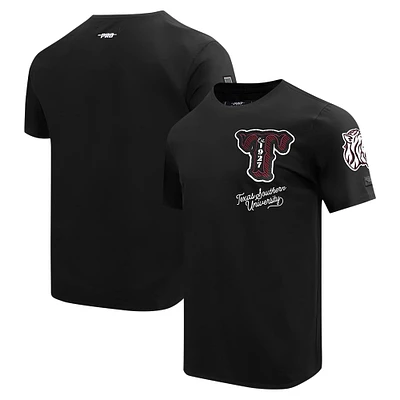 T-shirt universitaire vintage Pro Standard noir Texas Southern Tigers pour hommes