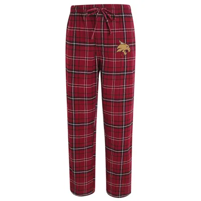 Texas State Bobcats Concepts Sport Ultimate Flannel Pants - Maroon/Black